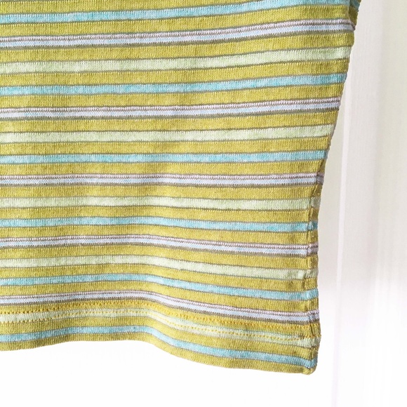 N.Y.K. Multi-Color Stripe Sleeveless Crop Top - Picture 6 of 7